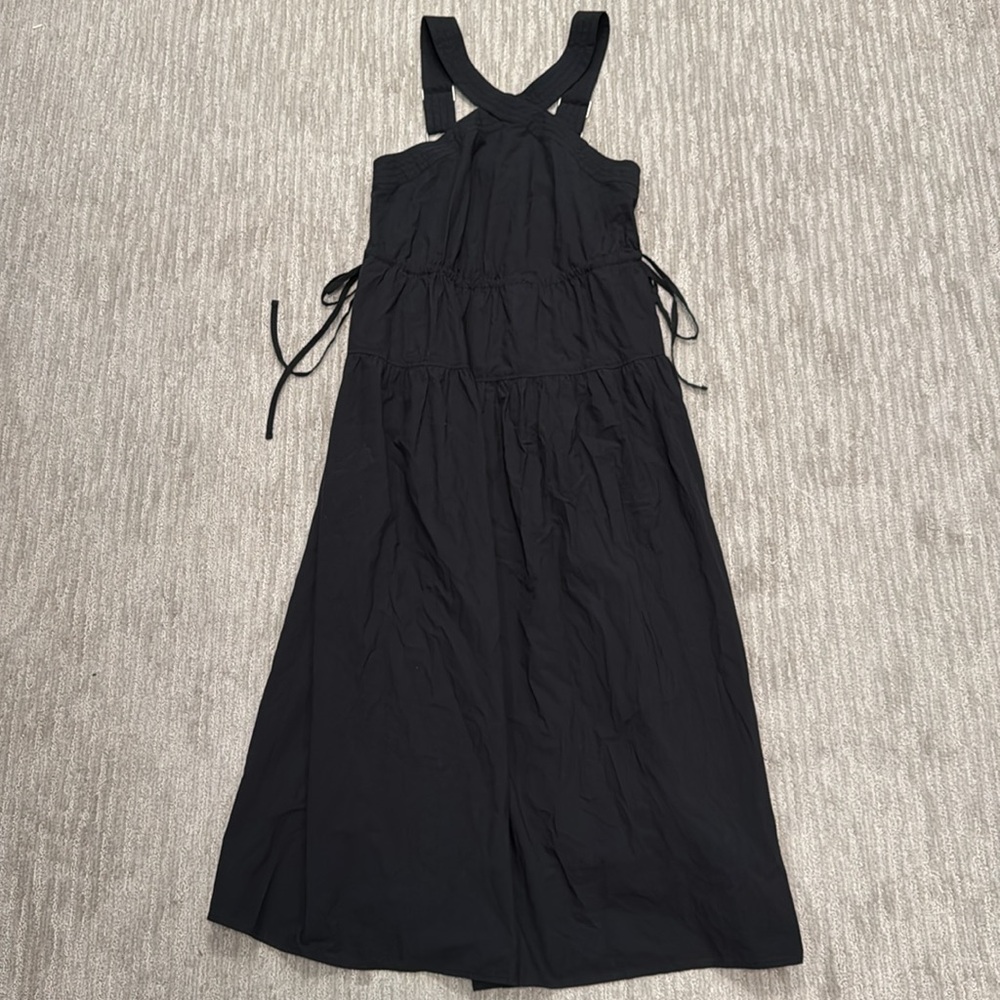 Madewell Poplin Halter Tiered Midi Dress NWT - Picture 6 of 12
